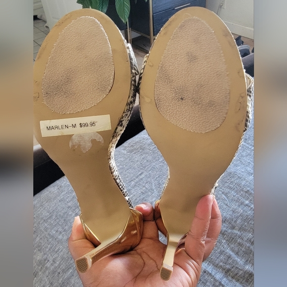 Steve Madden Marlen Snakeskin Heel - Picture 3 of 4